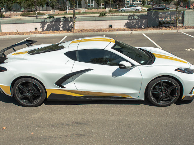 2020+ C8 Corvette - "5VM Style" Side Skirt / Rocker Panel Ground Effects
